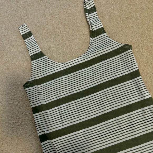 Forever 21 Olive Striped Mini Dress - Picture 7 of 7